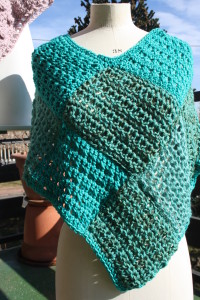 Poncho in Lana e Canapa